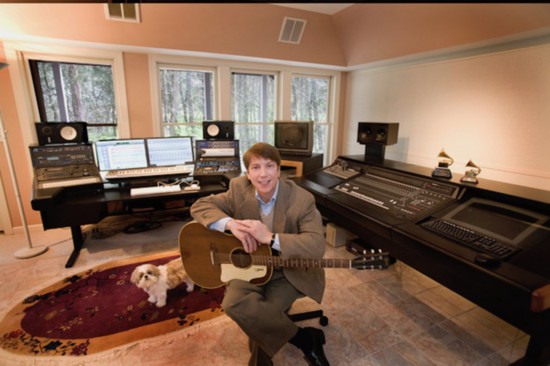 Dennis in his Franklin home studio.