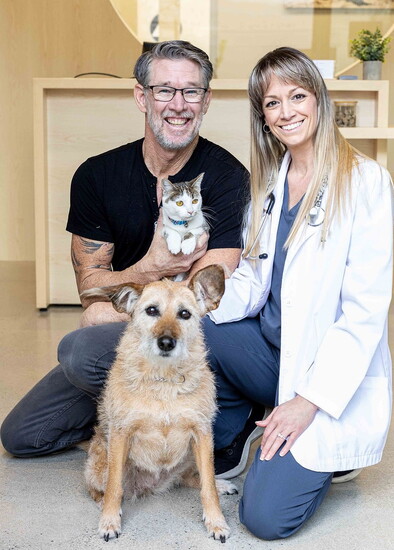 Dr. Meyers-Hayes and her husband provide a fur-ever home for their own pets.