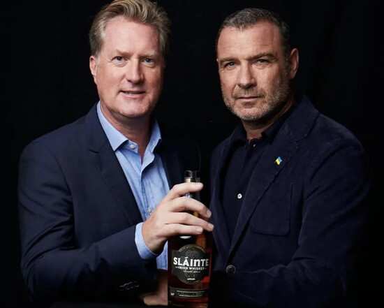 Richard Davies with Slainte Co-Founder and Actor, Liev Schreiber
