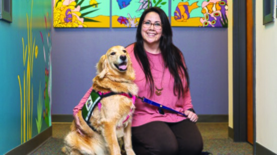 Tiffany Webb, Director of Services and Community Service Dog 