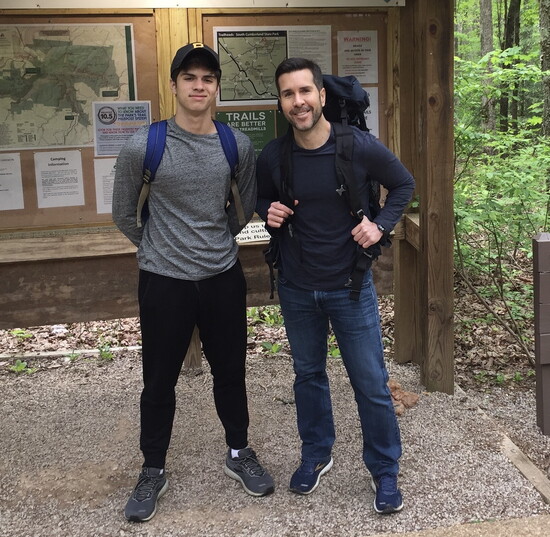 RJ Jacobs and his son, Henry.