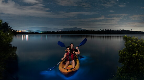 Kayaking at Bio bay