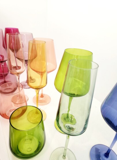 Jewel toned glassware