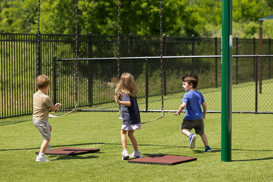 Children playing at the Primrose School of Forest Hill. Photo Credit: Kerry Paradis Photography