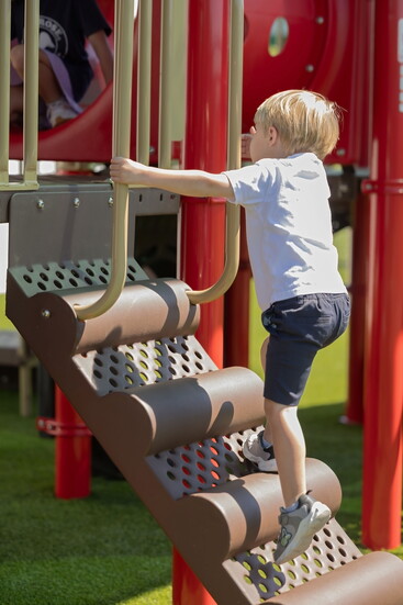 Child playing at the Primrose School of Forest Hill. Photo Credit: Kerry Paradis Photography
