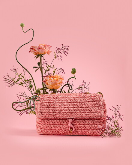Rebecca Minkoff Edie Straw Crossbody - Photo by: Emmalee Rathsam