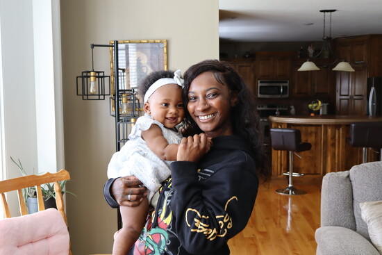 Quentella Neal and her daughter, Evangeline.