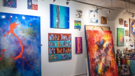 The art studio at Winter Street, Houston