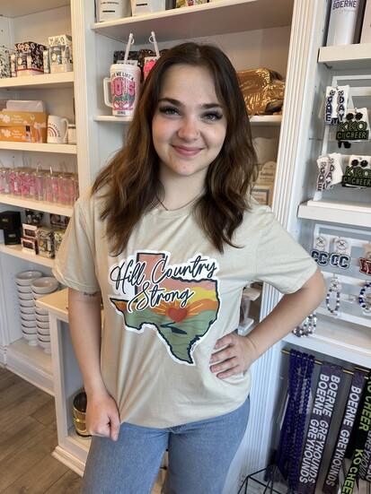Allie Browning (Blume Haus) shows off her support.