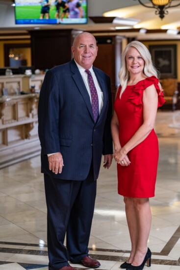 QCB commercial lender David Sine and assistant,Shelli Fiscus