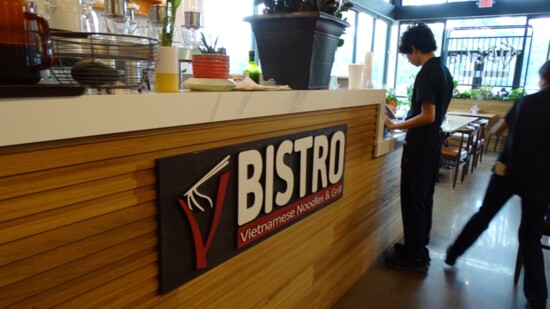 Server waiting for his order.