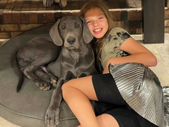 Kara and her dog