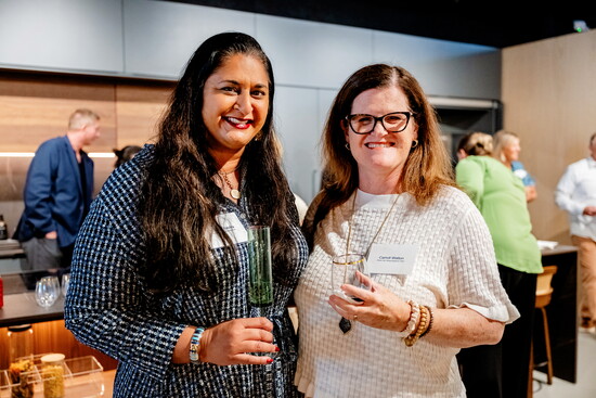 Krisha Chachra, contributing writer and Carroll Walton, editor of Queen City Lifestyle