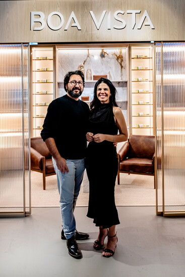 Diego Fernando and Beatriz Chiluisa, Director of BOA Vista Charlotte