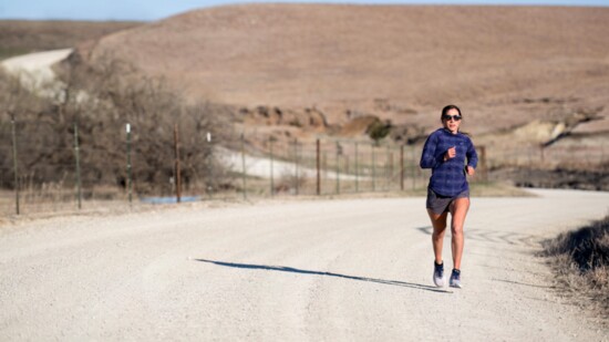 Mandy Zimmerman preparing for the Bill Snyder Highway Half Marathon