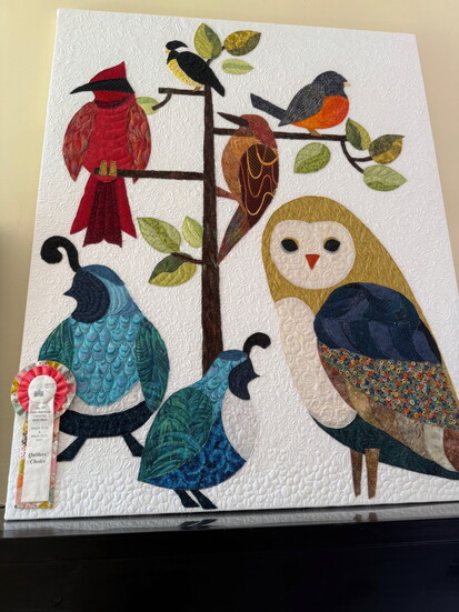 Quilters Choice Award to “The Aviary” 