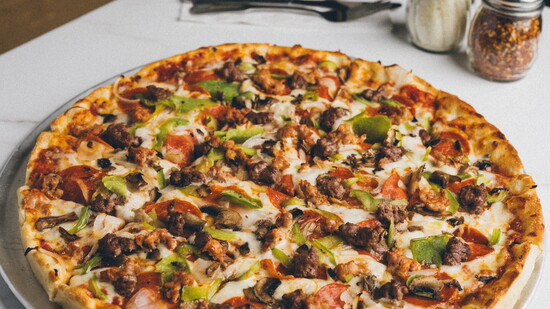 Pizza at Antonio's Restaurnt in Simsbury