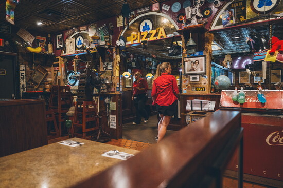 Interior of Antonio's Restaurant in Simsbury