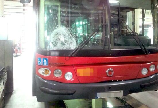 The Bus that Struck Maggie While She Was Studying Abroad in Spain
