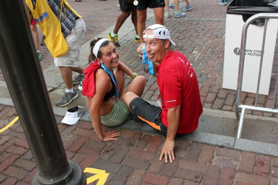 Tad and Maggie Complete the 2015 Red, White, & Boom Half Marathon One Year After Maggie's Accident