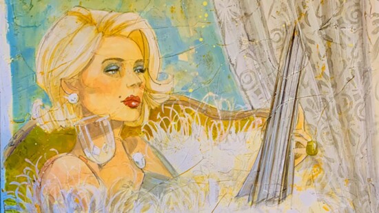 Kathy Womack's art, Women in Wine