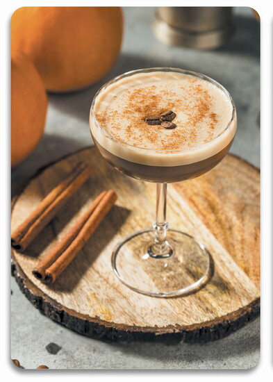 Pumpkin Spice Espresso Martini from "Autumn Spirits."