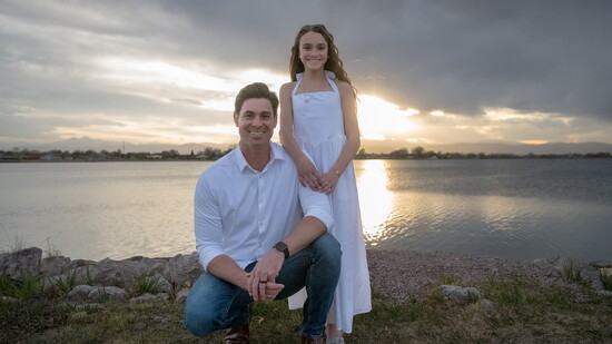 Jason Chavez with his daughter Neila