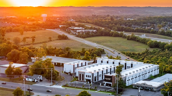 The sun sets over the beautiful RallyPoint complex.