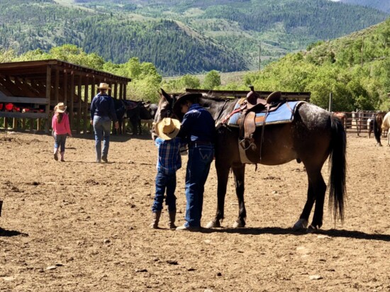 The corrals at Drowsy Water Ranch.