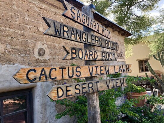 Signs at Tanque Verde Ranch.