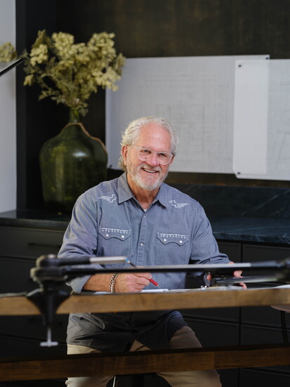 In a digital age, Gary remains devoted to the craft— hand-drawing every plan with precision, care and a deep respect for tradition. (Photo by AJ Stegall)