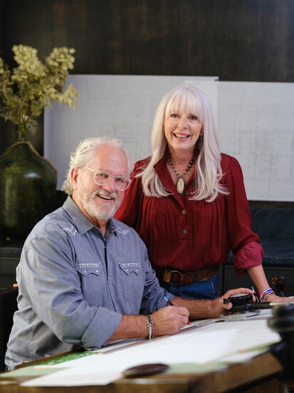 At Gary's side, his wife, Trish, brings each vision to life through design, blending form and function with an artist’s eye. (Photo by AJ Stegall)