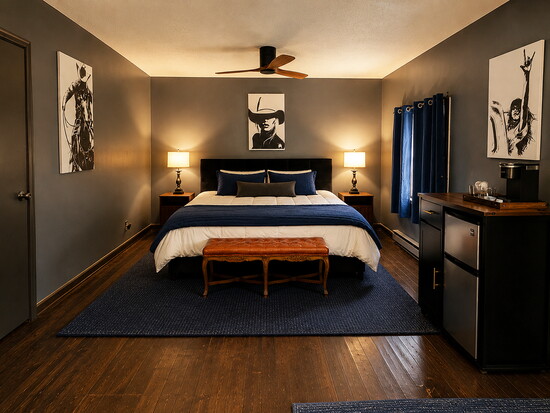 Thoughtfully updated guest rooms blend modern comfort with the character of this historic mountain retreat.