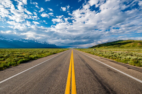 Open road. 