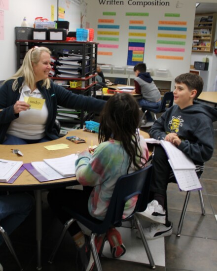 Dyslexia School of Houston founder, Tammy Spencer and students. Photo courtesy of Dyslexia School of Houston