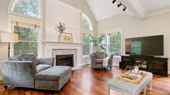 The interior of a home listed by the Corrado Group