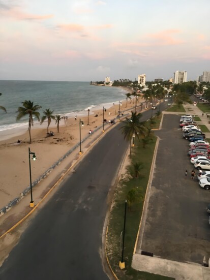 The Puerto Rico coastline