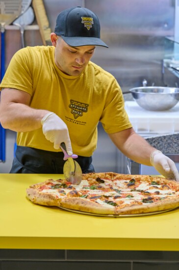 Anzalone Pizza is one of many restaurants inside The Warehouse Food Hall.