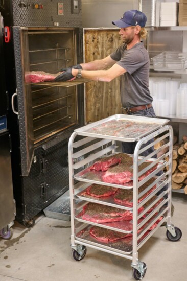 Behind the scenes at Neighbor Tim's BBQ in The Warehouse Food Hall. 