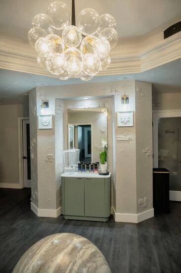 Harmoni's new spa services area. 