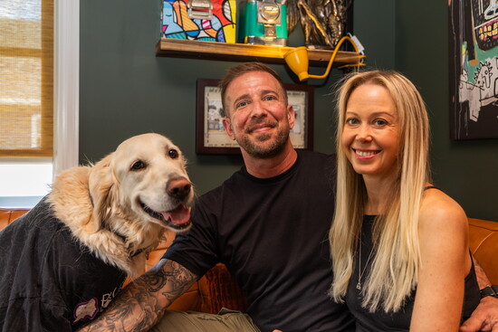 John and Michele Mopper with their Pup Charlie 