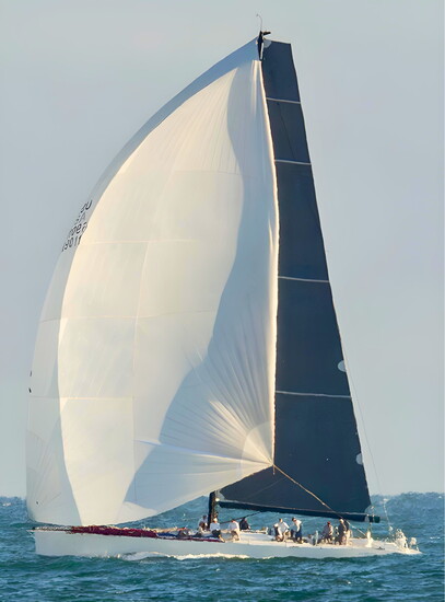 The 77-foot Zephyrus, first to finish in last year’s Santa Barbara to King Harbor Regatta. Photo credit: Diana MacDougall.