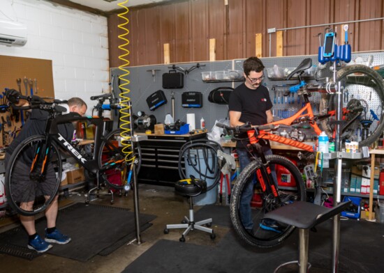 Biker's Choice has a fully-equipped maintenance shop.
