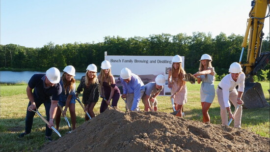 Busch Family breaking ground