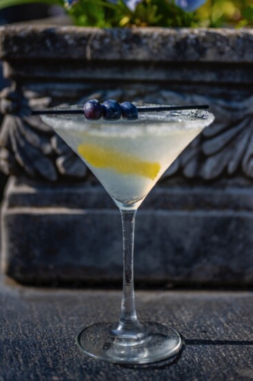 Blueberry Lemon Drop Martini