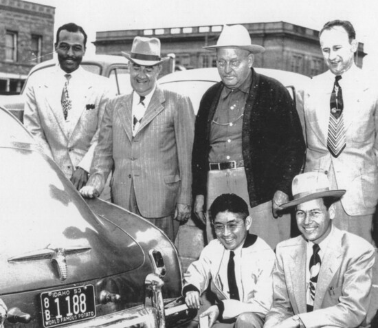 Idaho Falls 1953 with Mayor and Police Chief