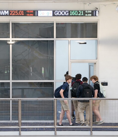 Moeller’s Burns Innovation Hub: a modern learning space at the center of campus life. 