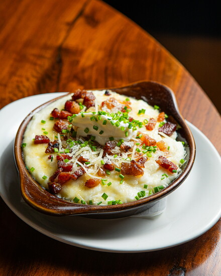 A classic: Chop Shop's loaded whipped potatoes