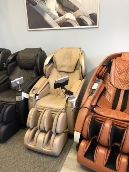 The zero gravity massage chairs at Relax the Back.