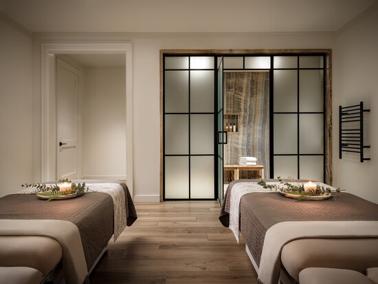 Couples spa treatment room. Photo Credit: Brandon Barré